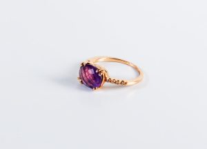 anillo de oro auténtico