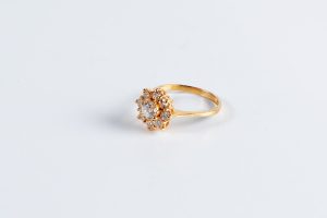 anillo de oro auténtico