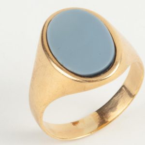 B250227 - 171: Sello de oro y onix.